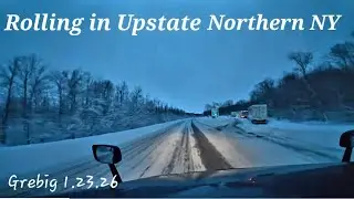 Winter Wonderland in Upstate Northern NY/Ogdensburg/Plattsburgh | 1.23.26 | Short Haul Trucking vlog