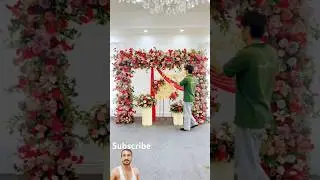 #karachiflowerdecor #marriagevideo #weddingflowersdecor #shadidecoration #bridalroomdecoration