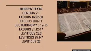 Hidden Treasures in the OT: Sabbath-1