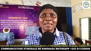Session extraordinaire du synode de Kinshasa du samedi 24/01/2025