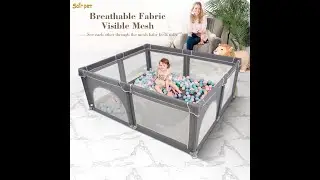 SH1 412D  baby safety game playpen installation