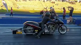Danny Rickard over Les Holden at Perth Motorplex.