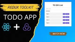 Todo App with React Redux Toolkit | React Redux Tutorial🚀 #codewithaswin #yt #project #tutorial #rtk