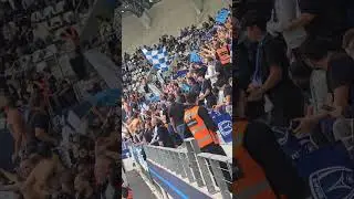 Paris FC - Metz, The Paris FC supporters, first match in Ligue 1 at Stade Jean-Bouin, Paris, 2025