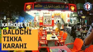 Kathore ki mashoor Balochi Tikka Karahi | Burns Road Food Tour