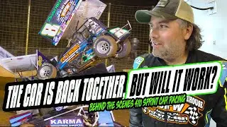 The Chassis Is Repaired and The Car Is Back Together. Now It's Time To RACE! - Dirt Track Racing