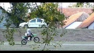 Playing With Cops On Dirtbike - Kawasaki Kx250f