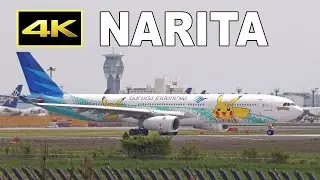 [4K] Pok&eacute;mon Livery Garuda Indonesia Airbus A330-343 [PK-GPY] at Tokyo Narita Airport 2025 / 成田空港