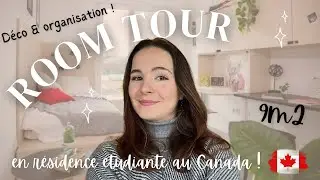 Room Tour & Organisation de ma chambre en résidence étudiante au Canada !