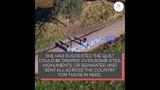 This Australian Artist Created a 200-Metre Long Sunflower Quilt for Ukraine
