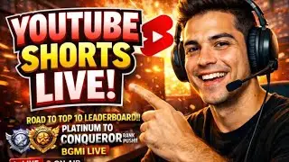 ROAD TO TOP 10 LEADERDOARD !! diamond TO CONQUEROR RANK PUSH !! BGMI LIVE
