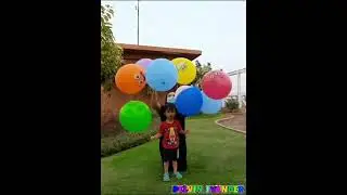 Balon Terbang Warna Warni | Flying Ballon #Shorts