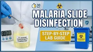 Malaria slide disinfection Process in hospital | Step-by-Step Lab Safety Procedure | NQAS Method