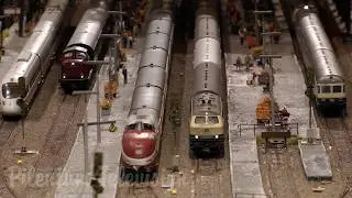 German Model Railway Layout HO Scale Constructed with High Level of Detail and Overwhelming Accuracy