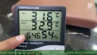 Digital Temperature and Humidity Meter with Memory Option Model HTC-2
