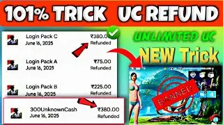 101% New Trick | New UC Refund Trick  | How To Refund Uc In Bgmi | Google play Refund Trick