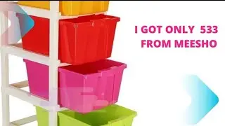 Meesho Compartment Drawer storage boxes review.