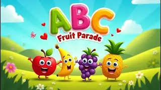 🍎 ABC Fruit Parade 🍇 | A to Z Fruit Song for Kids | Learn Alphabet with Fun Fruits!