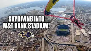 GoPro: U.S. Navy Leap Frogs Jump Into M&T Bank Stadium | Baltimore Ravens