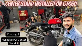 Continental gt 650cc Center stand installation. ( Why is center stand necessary in Bullet? )