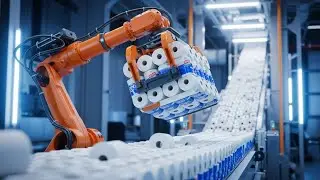 How Toilet Paper is Made - Amazing Industrial Process of Manufacturing Toilet Paper Rolls