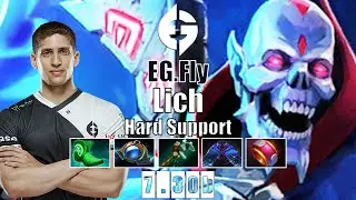 Lich Hard Support | EG.Fly | THE EASIEST POS 5 SUPPORT IN 7.30B | 7.30b Gameplay Highlights