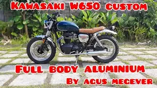 Kawasaki W650 кастомный цельноалюминиевый кузов