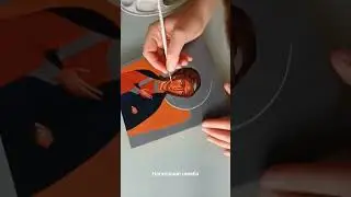 Написание нимба, икона Архангела Михаила #иконопись #иконописнаяшкола