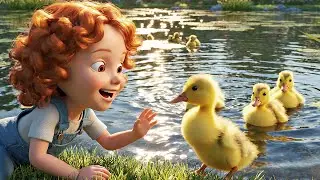 Three Little Ducks Paddle Paddle Paddle | Nursery Rhymes for Kids & Baby Songs