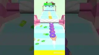 Donut stack run race 3D level 3 I made donuts for huggy wuggy #viral #gameplay #gaming # doughnuts 🍩