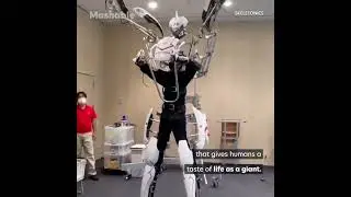 Skeletonics is a 9-foot-tall exoskeleton suit Robot