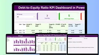 Debt to Equity Ratio KPI Dashboard in Power BI