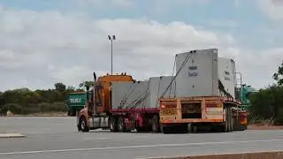 Road Transport WA, Australia, Loaded Flat tops; Nov25.