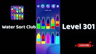 🎮 Water Sort Club Level 301 Walkthrough | Fun Liquid Sorting Game 💧 | SolutionGuruji
