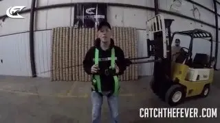 MUST SEE!!! Catch The Fever Fishing Rod Deadlifts a Person! - Big Cat Fever Rod Series