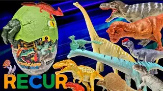 BRAND NEW Recur Dinosaur Bucket/egg Review!!! LOADED with beautiful mini figures!!!