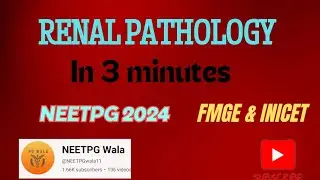 RENAL PATHOLOGY ONE LINER.#fmge #inicet #mbbs