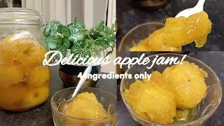 You need 4 ingredients ONLY to make this delicious apple jam!!