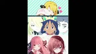 Pokemon Iris take a selfie with Cynthia and Diantha😍💖💞♡