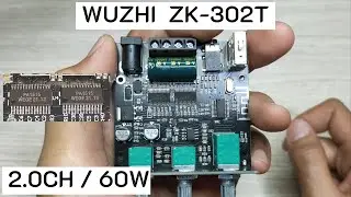 Обзор 2.0-канального (60 Вт) мини-усилителя WUZHI ZK-302T (IC PA1515) - громкий звук, полный функ...
