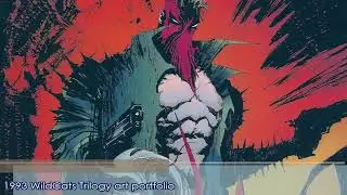 1993 WildCats Trilogy art portfolio opening & images