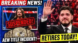 AJ Styles SUSPENDED After AEW Title Incident | Dominik Mysterio RETIRES TODAY