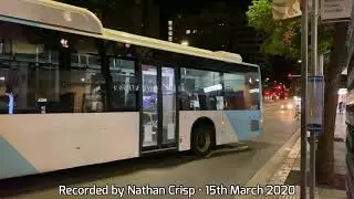 Transit Systems Sydney - BYD K9RA eBus/Gemilang Eco City Bus 8107 & 8106 &bull; Departing Town Hall.