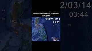 Invasion of the Philippines(ww2)#history #ww2 #ytshorts #shorts #philippines #japan #pacificwar #map