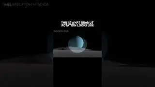 Sped up Timelapse of Uranus rotation
