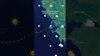 From Cagliari to Athens #weather