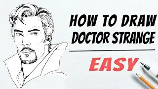 how to draw doctor strange #shorts #art #marvel #drawing