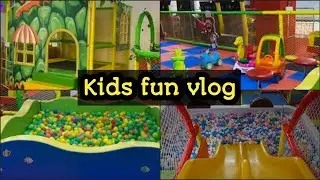 Kids fun vlog | kids play area BM habitat mall Mysore #habitatmall #kidsplayarea