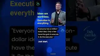 Ideas are worthless. Execution is everything | #DailyGritHub #motivation  #viralshorts #Shorts