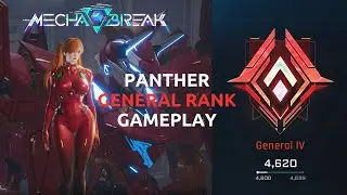 [Mecha BREAK] GENERAL RANK | Panther Gameplay - This game, I eliminated three enemies, close victory
